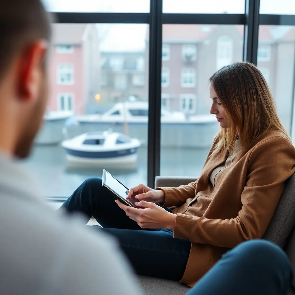 Jonge Nederlandse professional plant lange termijn investeringen